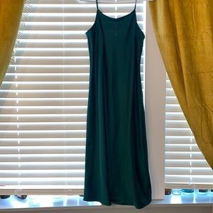 Emerald green a new day slip dress size S